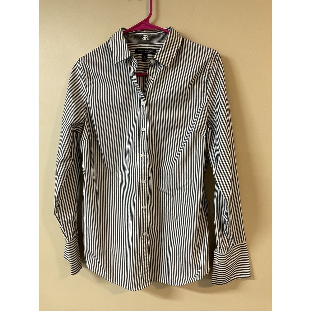 NEW Banana Republic Shirt Blouse Size 6 Riley Tailored Fit 🍃🌿 - Picture 9 of 10